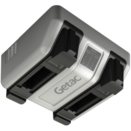  Statie de incarcare Getac GCMCEM pentru acumulator Tableta ZX10/ZX80, 2 sloturi, Black-Grey