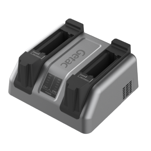 Statie de incarcare Getac GCECKP pentru acumulator Laptop V120 / F120, 2 sloturi, Black-Grey