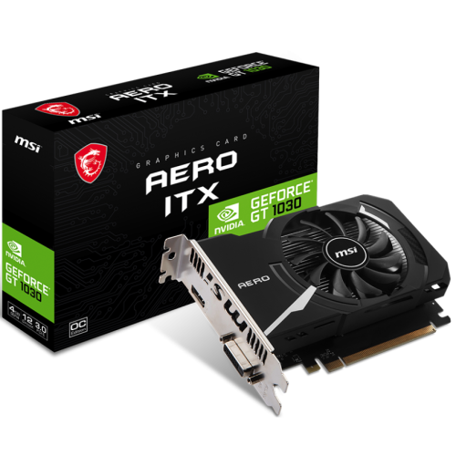 Placa video MSI nVidia GeForce GT 1030 AERO ITX OC 4 GB, DDR4, 64 bit