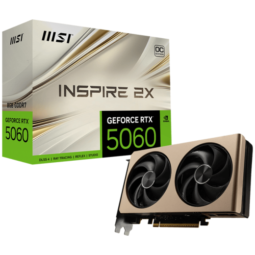 Placa video MSI nVidia GeForce RTX 5060 INSPIRE 2X OC 8GB, GDDR7, 128 bit