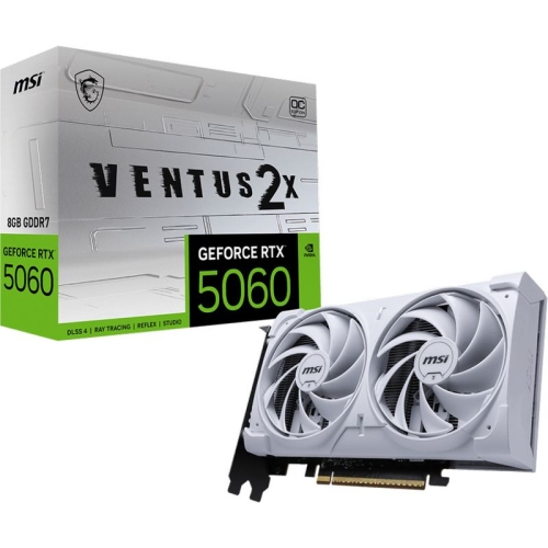 Placa video MSI nVidia GeForce RTX 5060 VENTUS 2X OC WHITE 8GB, GDDR7, 128 bit