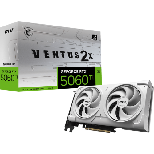 GeForce RTX 5060 Ti 16G VENTUS 2X WHITE PLUS, 16 GB, GDDR7, 128 bit, Alb