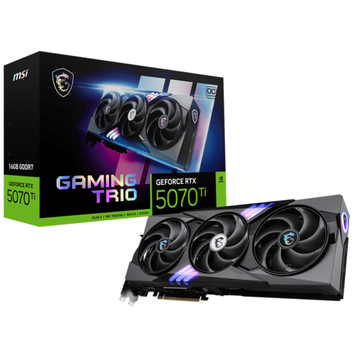 Placa video MSI nVidia GeForce RTX 5070 Ti GAMING TRIO OC PLUS 16 GB, GDDR7, 256 bit
