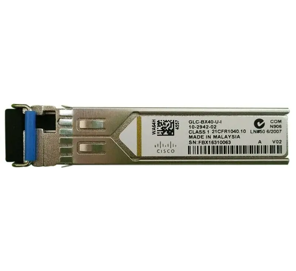 Transceiver Cisco SFP 1.25GB GLC-BX40-U-I, 1310 nm, Single-Mode, DDM, 40 km, LC