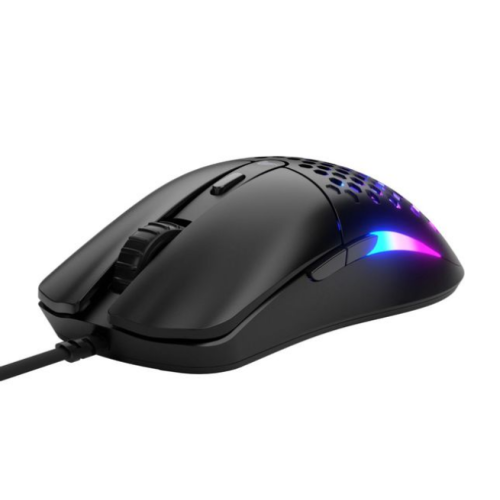 Mouse Gaming Model O Eternal, 12000 DPI, 55g, 6 butoane, Negru Mat