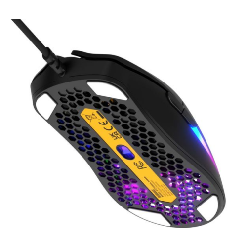 Mouse Gaming Model O Eternal, 12000 DPI, 55g, 6 butoane, Negru Mat