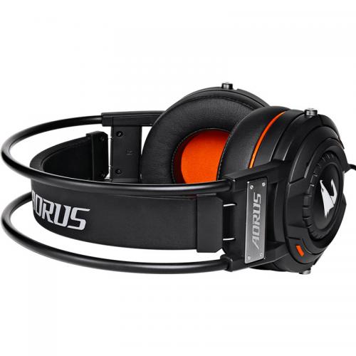 Casti cu microfon Gigabyte AORUS H5, USB-A/3.5mm jack, Black