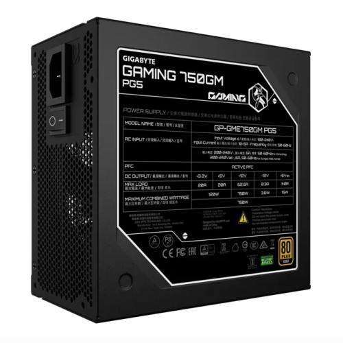 GP-GME750GM PG5, 750W, ATX, Full Modular, Negru