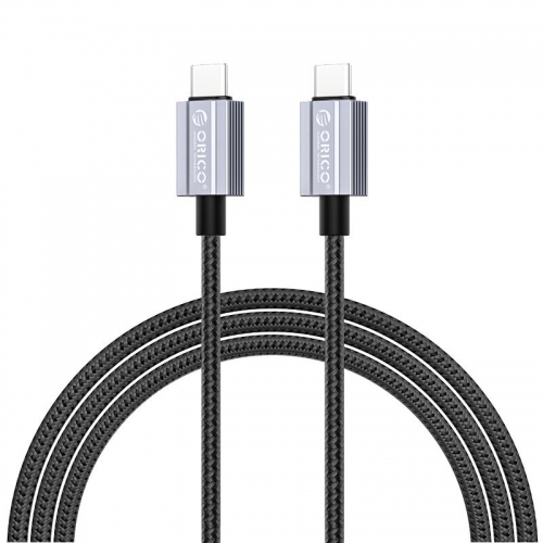 Cablu de date Orico GQA60-10-BK, USB-C male - USB-C male, 1m, Black