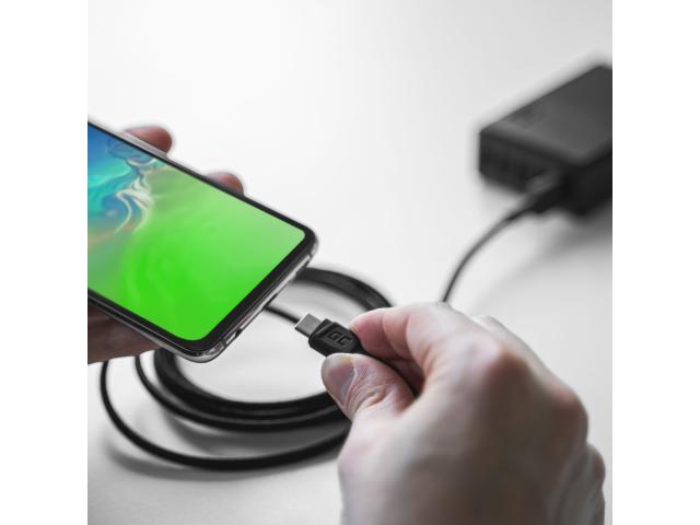 Green Cell Cable GC PowerStream USB-A - USB-C 120cm Ultra Charge, QC 3.0