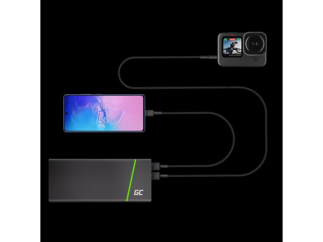 Green Cell Cable GC PowerStream USB-A - USB-C 30cm quick charge Ultra Charge, QC 3.0