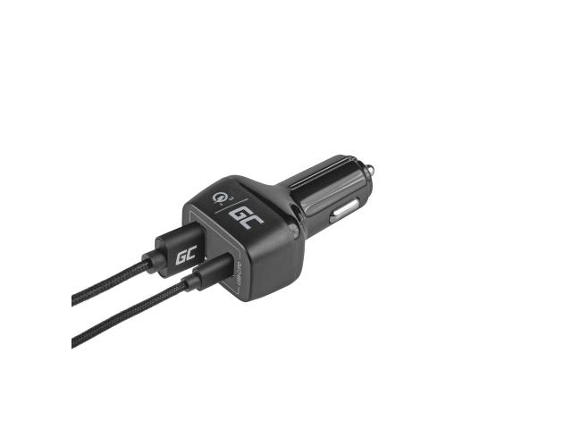 Green Cell Car charger USB-C 48W (Power Delivery 30W, QC 3.0)