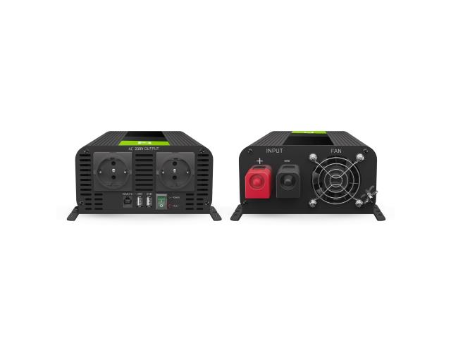 Green Cell Power Inverter PRO 12V to 230V 1000W/2000W Pure sine wave