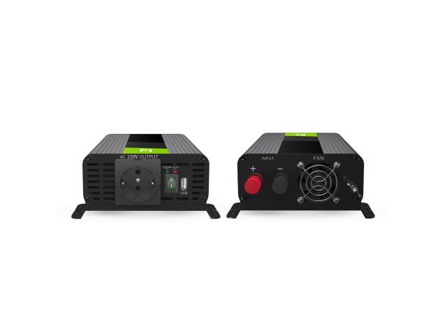 Green Cell Power Inverter PRO 12V to 230V 500W/1000W Pure sine wave