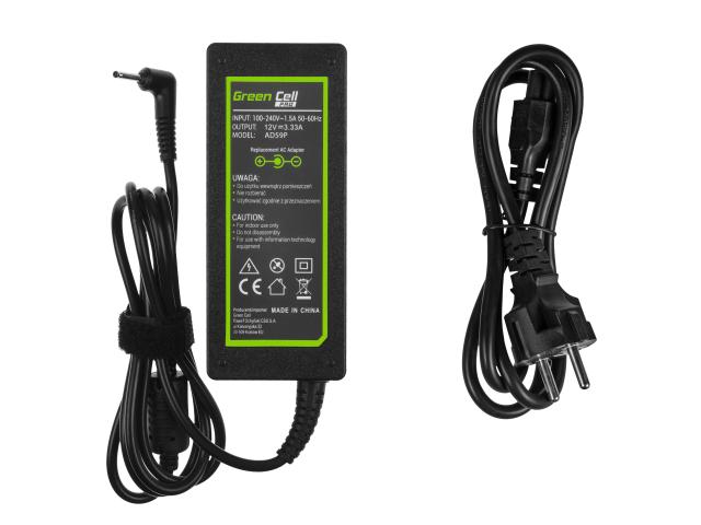 Green Cell PRO Charger / AC Adapter 12V 3.33A 40W for Samsung 303C XE303C12 500C XE500C13 500T XE500T1C 700T XE700T1C