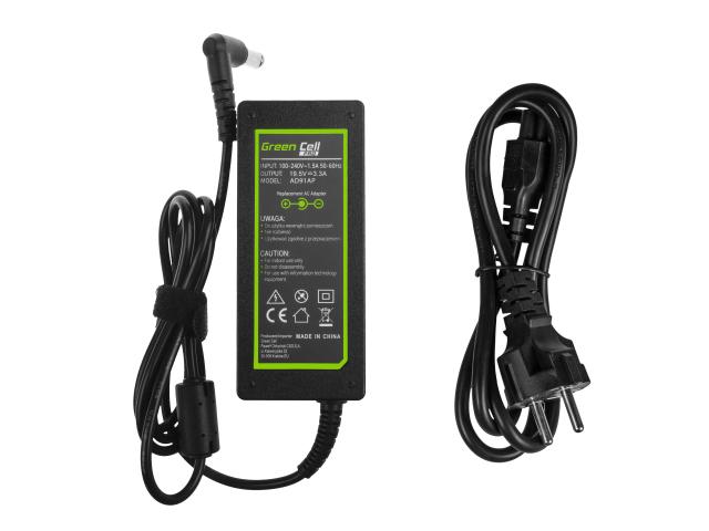 Green Cell PRO Charger / AC Adapter 19.5V 3.34A 65W for Sony Vaio SVF14 SVF15 SVF152A29M SVF1521C6EW SVF15AA1QM