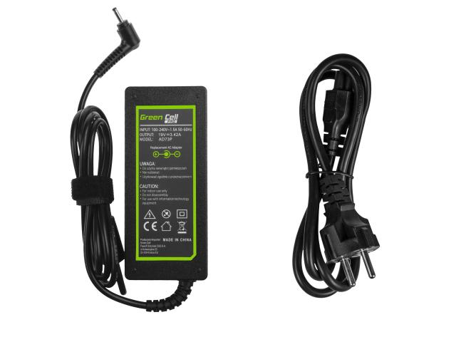 Green Cell PRO Charger / AC Adapter 19V 3.42A 65W for Acer Aspire S3 S3-331 S3-371 S3-951 S7-391 S7 S7-392 S7-393