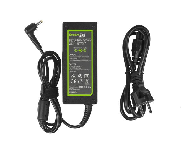 Green Cell PRO Charger / AC Adapter 20V 3.25A 65W for Lenovo IdeaPad 3, IdeaPad 5, 320-15 510-15 S145-14 S145-15 S340-14 S540-14