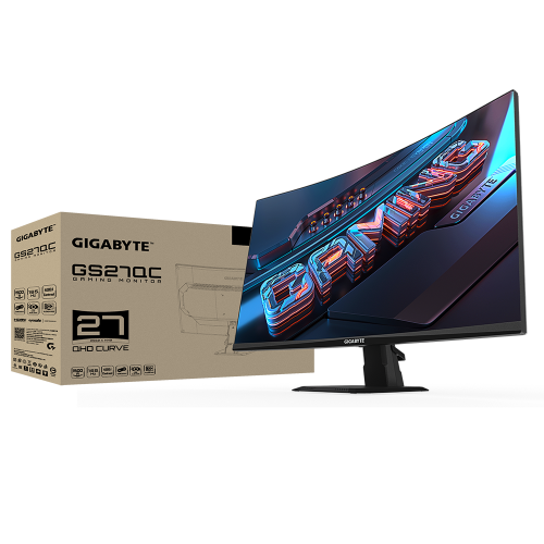 Monitor LED Curbat Gigabyte GS27QC, 27inch, 2560x1440, 1ms, Black