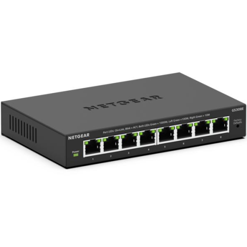 Switch Netgear GS308Ev4, 8 porturi