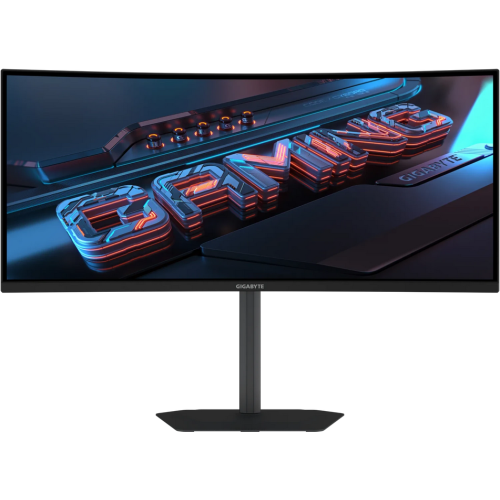 Monitor LED Curbat Gigabyte GS34WQCA, 34 inch, 3440 x 1440 pixeli, 1 ms, Black