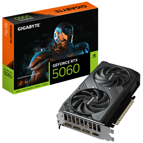 Placa video Gigabyte nVidia GeForce RTX 5060 WINDFORCE MAX OC 8GB, GDDR7, 128 bit
