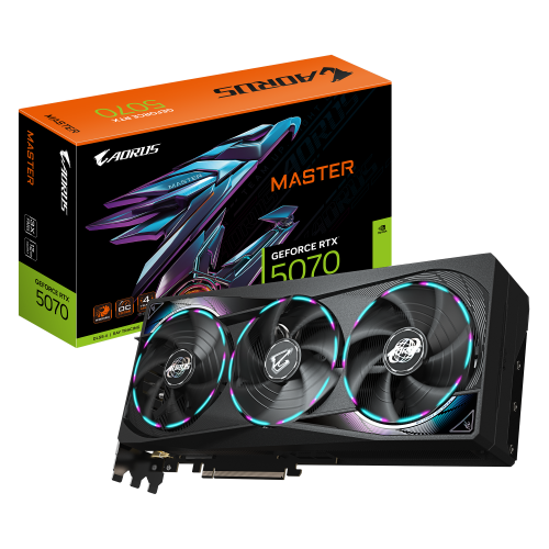 Placa video Gigabyte nVidia GeForce RTX 5070 AORUS MASTER 12 GB, GDDR7, 192 bit