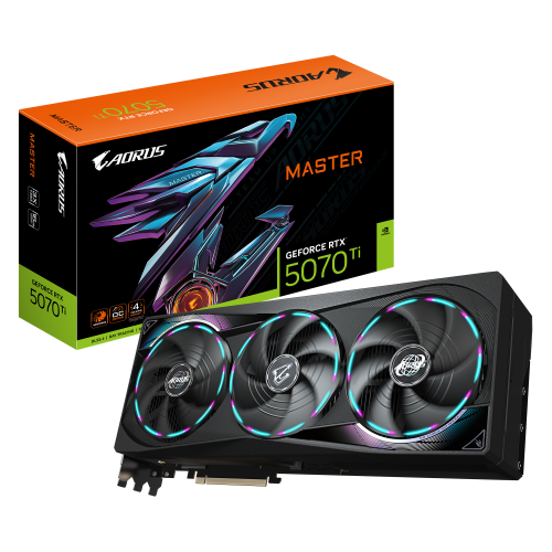 Placa video GIGABYTE nVidia GeForce RTX 5070 Ti AORUS MASTER 16 GB, GDDR7, 256 bit