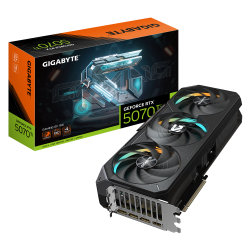 Placa video GIGABYTE nVidia GeForce RTX 5070 Ti GAMING OC 16 GB, GDDR7, 256 bit