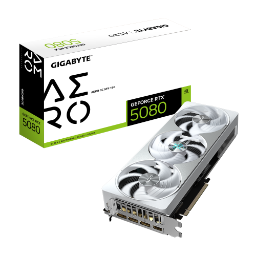 Placa video Gigabyte nVidia GeForce RTX 5080 AERO OC SFF 16 GB, GDDR7, 256 bit