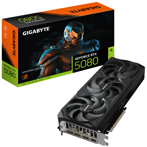 Placa video Gigabyte nVidia GeForce RTX 5080 WINDFORCE SFF 16GB, GDDR7, 256 bit