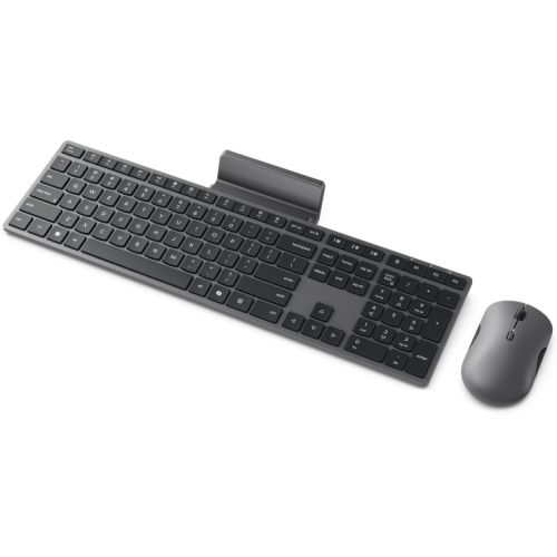 Kit Wireless Lenovo 700 Modern Multi-Device Wireless - Tastatura, USB Wireless/Bluetooth, Luna Grey + Mouse Optic, USB Wireless/Bluetooth, Luna Grey