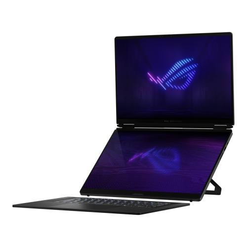 Laptop ASUS ROG Zephyrus Duo 16 (2026) GX651AX-SR075X, Intel Core Ultra 9 386H, 2 x 16 inch Touch, RAM 64GB, SSD 2TB, nVidia GeForce RTX 5090 24GB, Windows 11 Pro, Stellar Grey