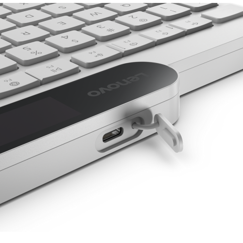 Tastatura Lenovo 800 Self-Charging, Bluetooth, White