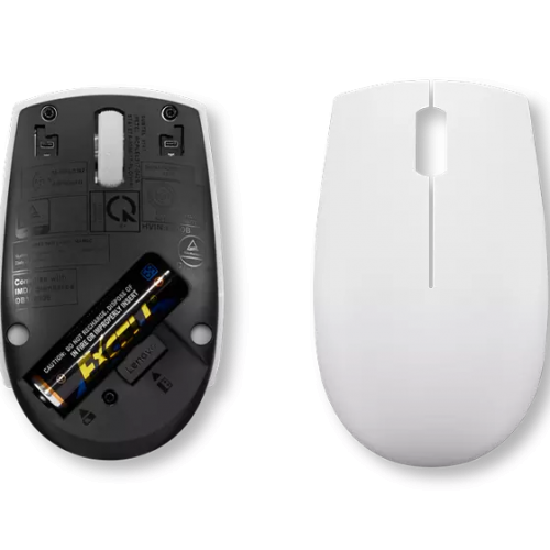 Mouse Optic Lenovo 300, USB Wireless, Cloud Grey