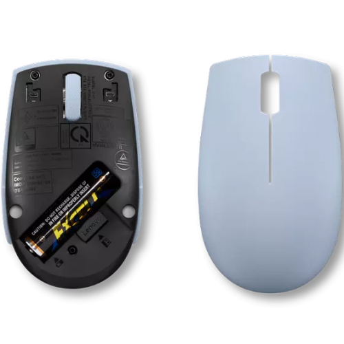 Mouse Optic Lenovo 300, USB Wireless, Frost Blue