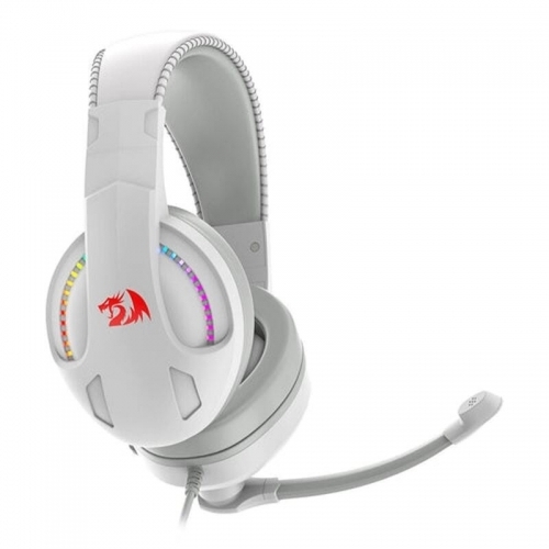 Casti cu microfon Redragon Cronus, RGB LED, 3.5mm jack/USB, White