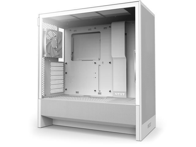 NZXT PC case H5 Flow midi tower white window