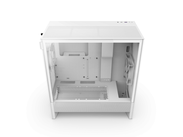 NZXT PC case H5 Flow midi tower white window
