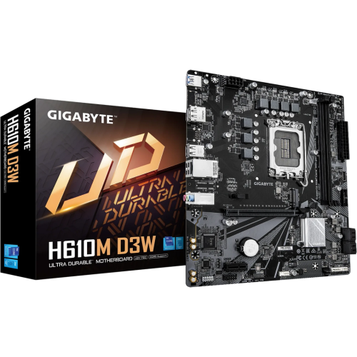 Placa de baza Gigabyte H610M D3W WF6, Intel H610, Socket 1700, mATX
