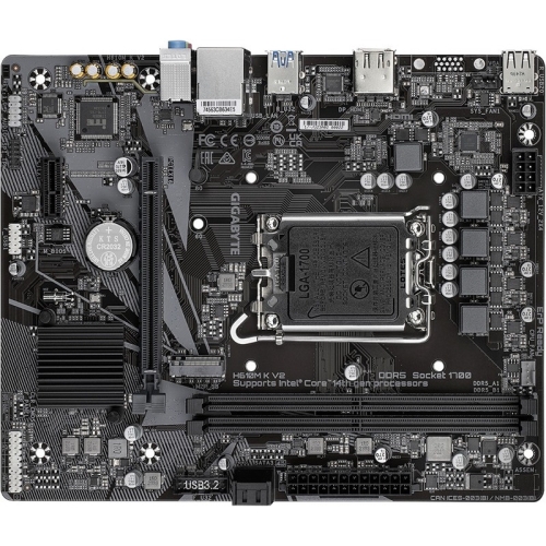 Placa de baza Gigabyte H610M K V2, Intel H610, Socket 1700, mATX