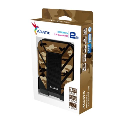 Hard Disk portabil ADATA HD710M Pro 2TB, USB 3.1, 2.5inch, Camuflaj