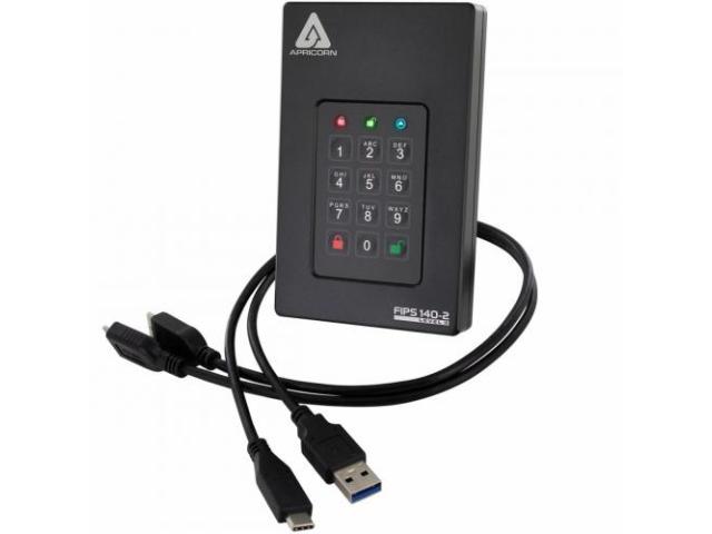 Hard Disk portabil Aegis Fortress L3, 1TB, micro USB 3.0 Tip B, 2.5inch, Black