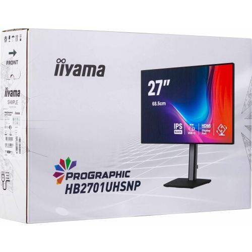 Monitor LED Iiyama ProGraphic HB2701UHSNP-B1, 27 inch, 3840 x 2160 pixeli, 4 ms GTG, Black