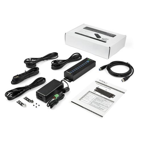 Hub USB Startech HB30A10AME, 10x USB 3.2 gen 1, Black