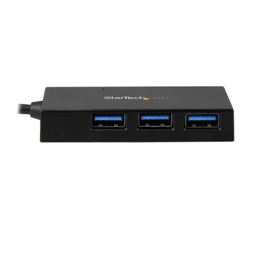 Hub USB Startech HB30C3A1CFB, 4x USB 3.2 gen 1, Black
