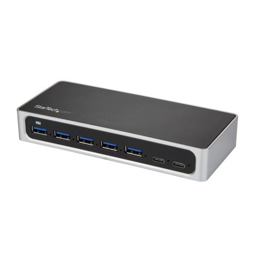 Hub USB Startech HB30C5A2CSC, 7x USB 3.2 gen 1, Black-Silver