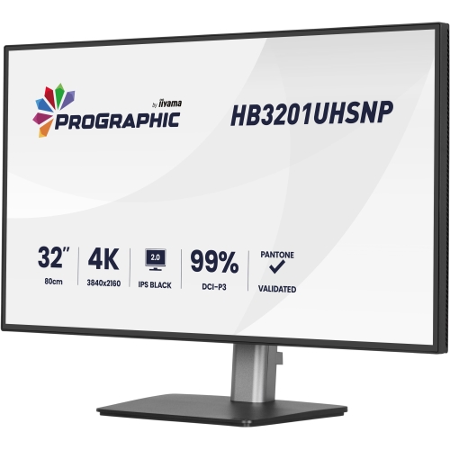 Monitor LED Iiyama ProGraphic HB3201UHSNP-B1, 31.5 inch, 3840 x 2160 pixeli, 4 ms GTG, Black