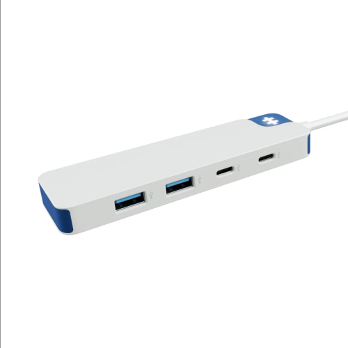 HUB USB Targus HyperDrive Flex 4, 2 x USB-C, 2 x USB 3.2 gen 1, White-Blue