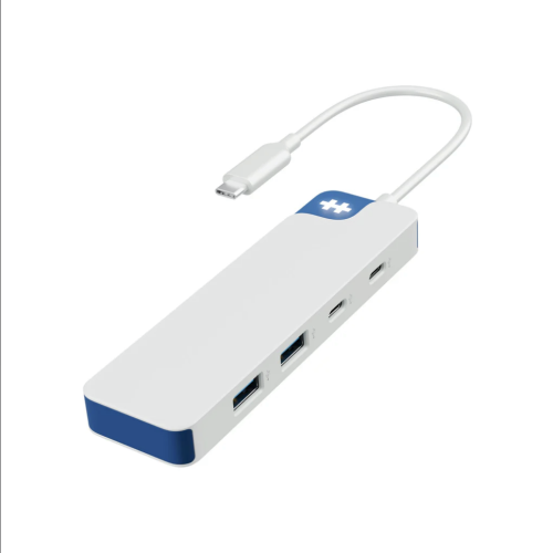 HUB USB Targus HyperDrive Flex 4, 2 x USB-C, 2 x USB 3.2 gen 1, White-Blue